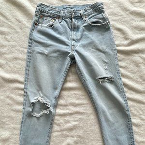 Distressed Vintage Levis 501